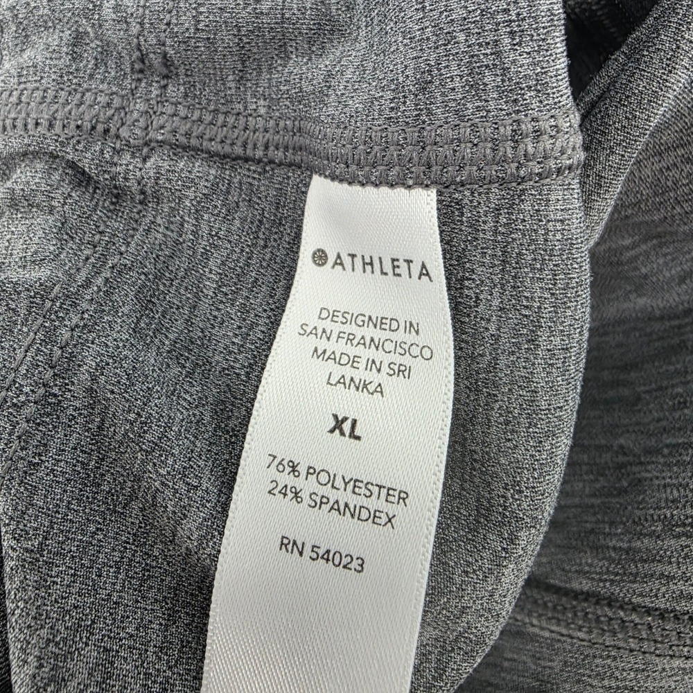 Athleta Ultimate Stash Pocket Capri Leggings Gray Heathered XL Workout Yoga 2 - Picture 5 of 8